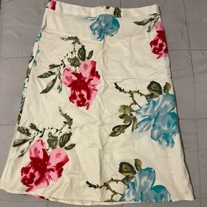 Midi Floral Skirt (size 4)